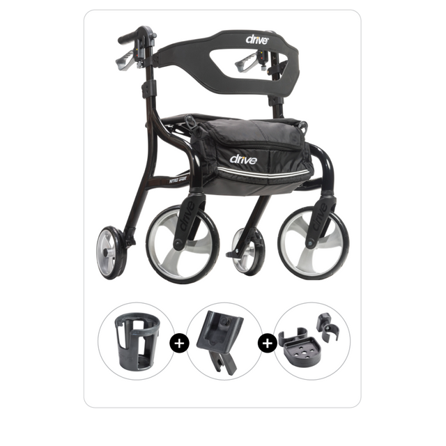 Nitro® Sprint Rollator With Accessories - BeHope