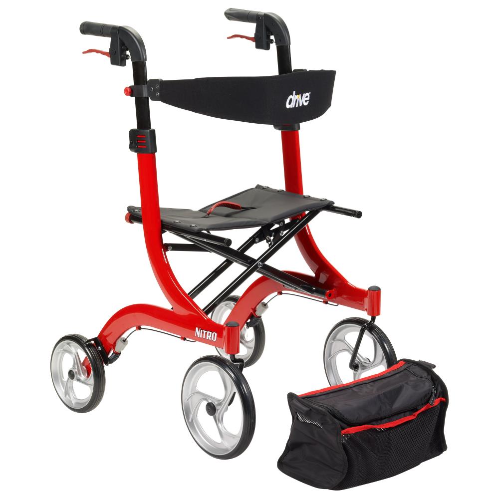 Nitro Euro Style Rollator Rolling Walker, Tall - BeHope