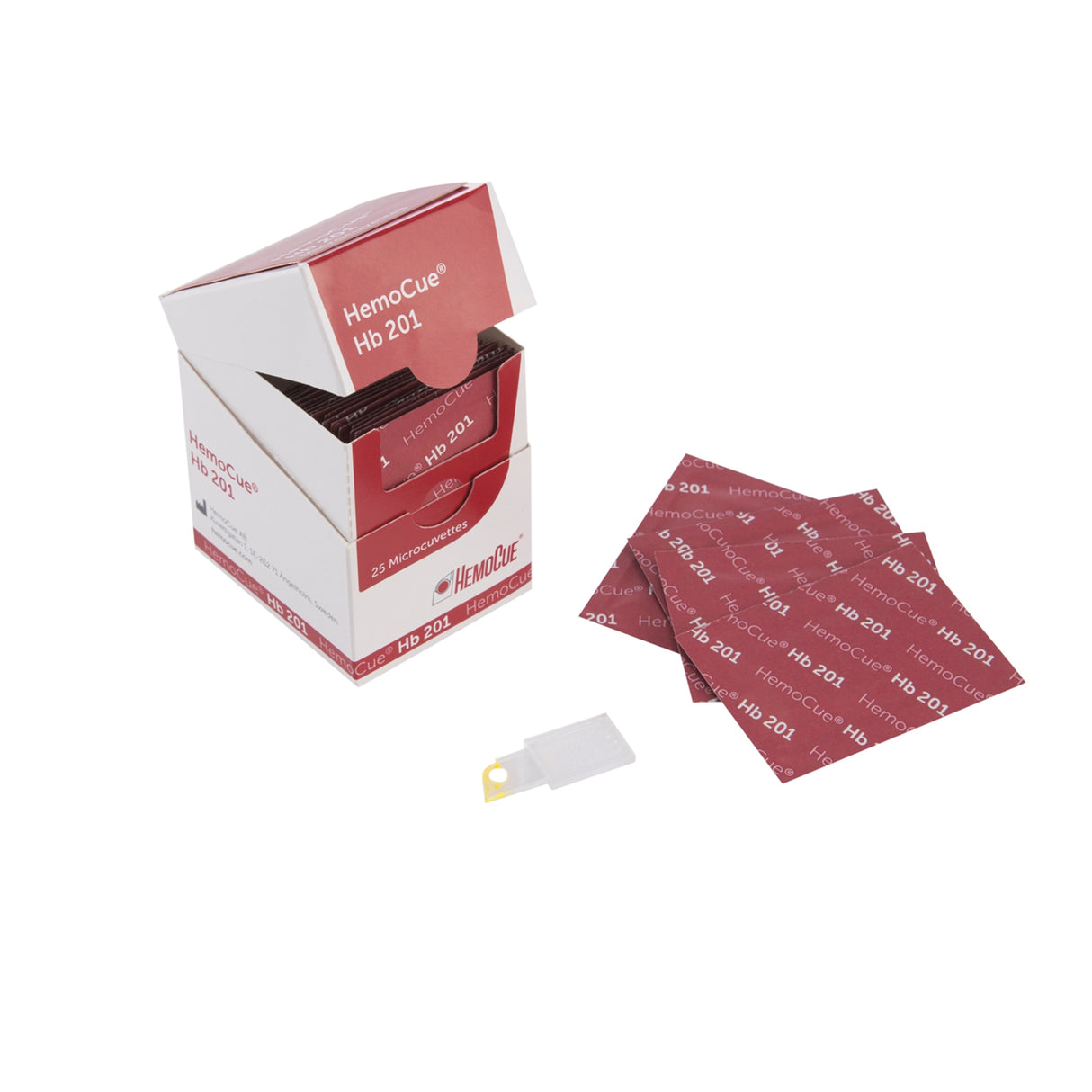 Hemocue Microcuvettes For Hb 201 Hemoglobin Analyzer 100 Individual Cuvettes, Individually Packed Pkg/100 Each - BeHope