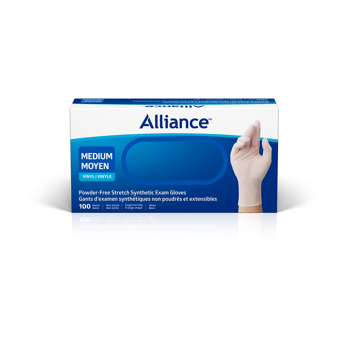AllianceTM Powder-Free Synthetic Exam Glove, White - BeHope