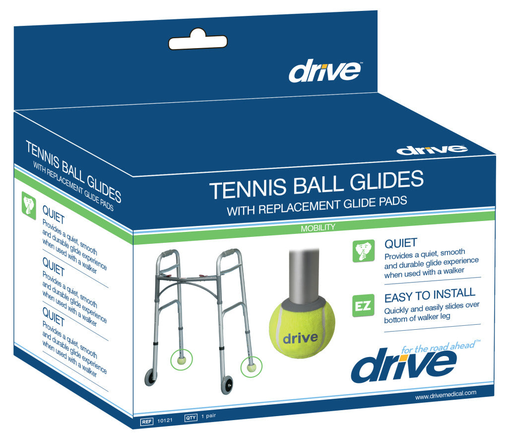 Tennis Ball Glides with Replaceable Glide Pads - BeHope