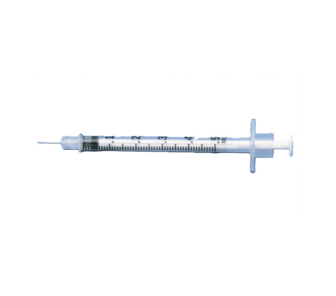 Bd Syringe With Needle 0.5ml Tb Syringe W/ 27gx0.5" Precision Glidepermanently Attached Needle Sterile - BeHope