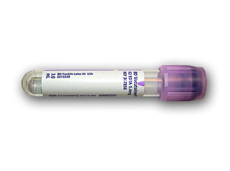 Vacutainer Sterile Plastic Edta Blood Collection Tube 16mmx100mm 10ml Draw Lavender Hemogard Closure See-thru Label - BeHope