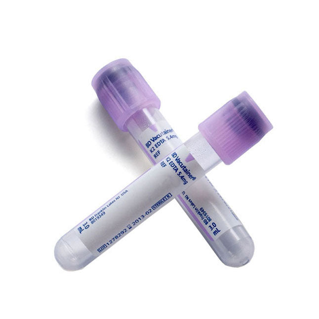 Tube Vacutainer 13mmx75mm Draw 2ml Lavender - BeHope
