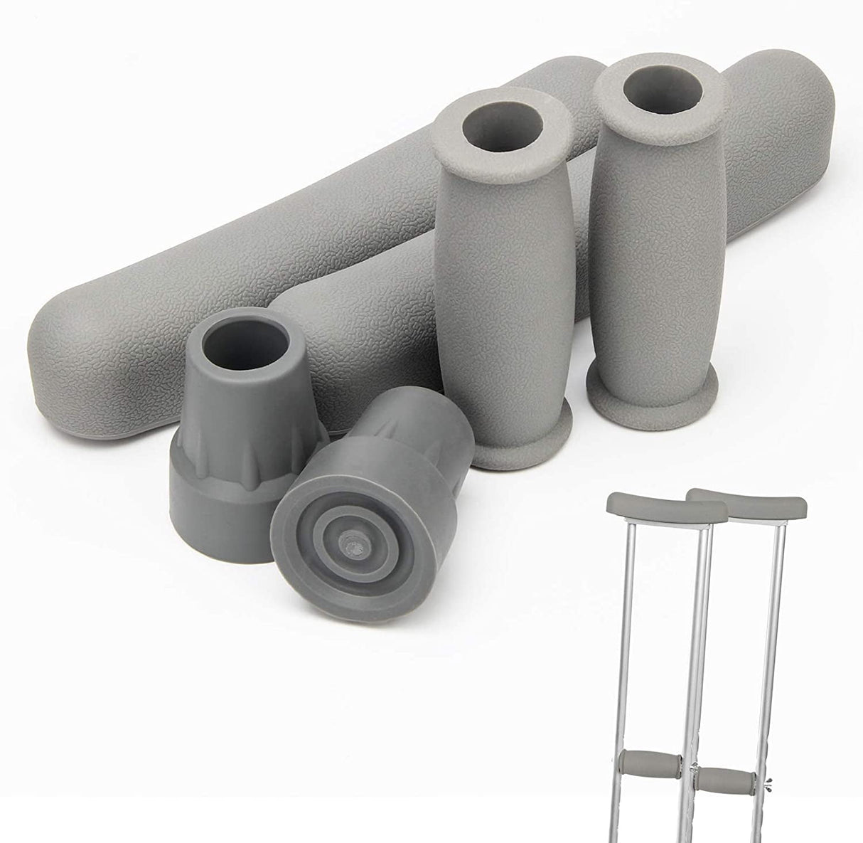 Crutch Accessory Replacement Kit For Universal Crutches - BeHope