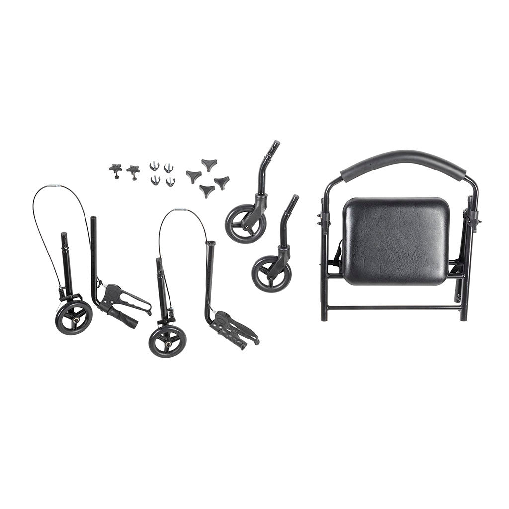 Travel Rollator, Black - BeHope