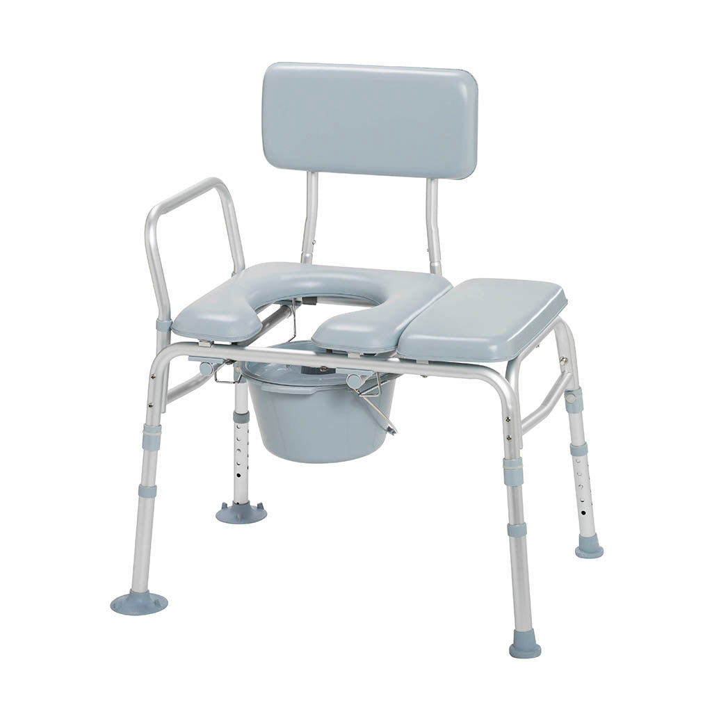 Combination Padded Transfer Bench/Commode - BeHope