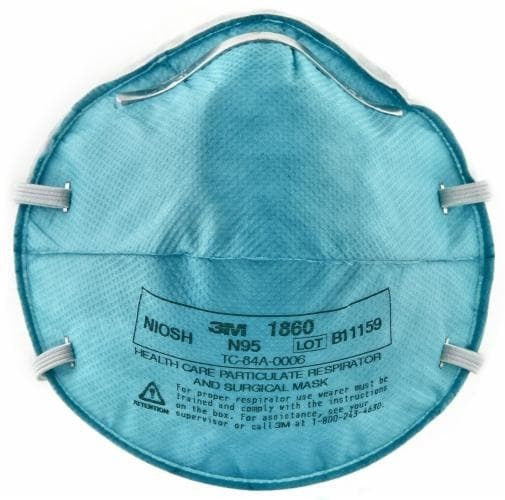 Face Mask 3m N95 Respirator Molded Healthcare Fluid Repellant Regular Size Box/20 Each - BeHope