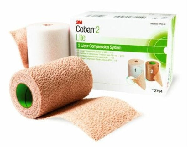 Coban 2 Lite Compression System With Nylon Stocking 10cm X 2.7m - BeHope
