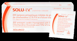 Solu-i.v. 0.5% Chlorhexidine Gluconate 70% Alcohol, Medium Swabs - BeHope
