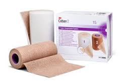 BX/2 COBAN 2 LAYER COMPRESSION SYSTEM 15CM X 3.5M ABOVE THE KNEE 2-PLY STRETCHED LATEX-FREE - BeHope