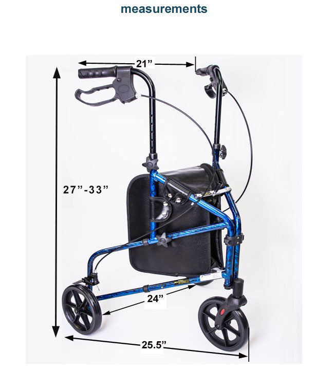 3 Wheel Aluminum Rollator