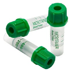 Bx/50 Tube Microtainer Microgard W/L Hep Green