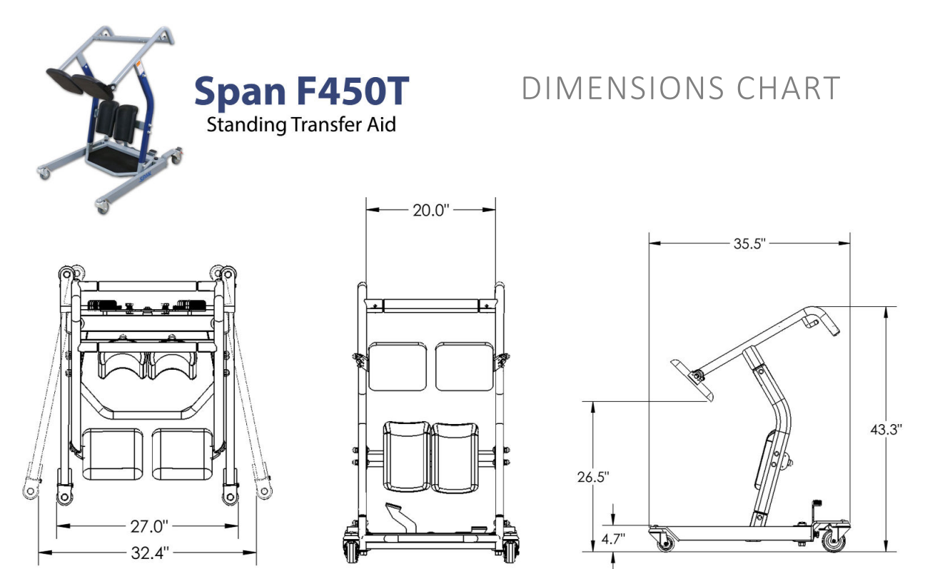 Aide au transfert debout F450T