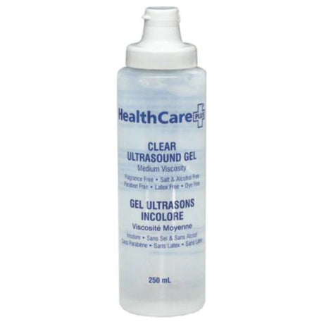 Ultrasound Gel Medium Viscosity 250ml Bottle Clear - BeHope