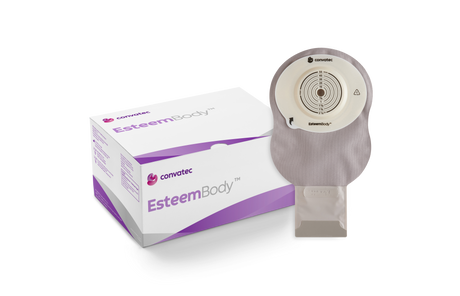 Bx/10 Esteem Body Drainable Pouch Opaque W/window/filter Durahesive Ctf-10-45mm 7mm-cd 50mm-tl - BeHope