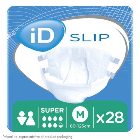 (28/pkg) Id Slip Super, Medium, (31"-49"), 3600 Ml Absorbency - BeHope