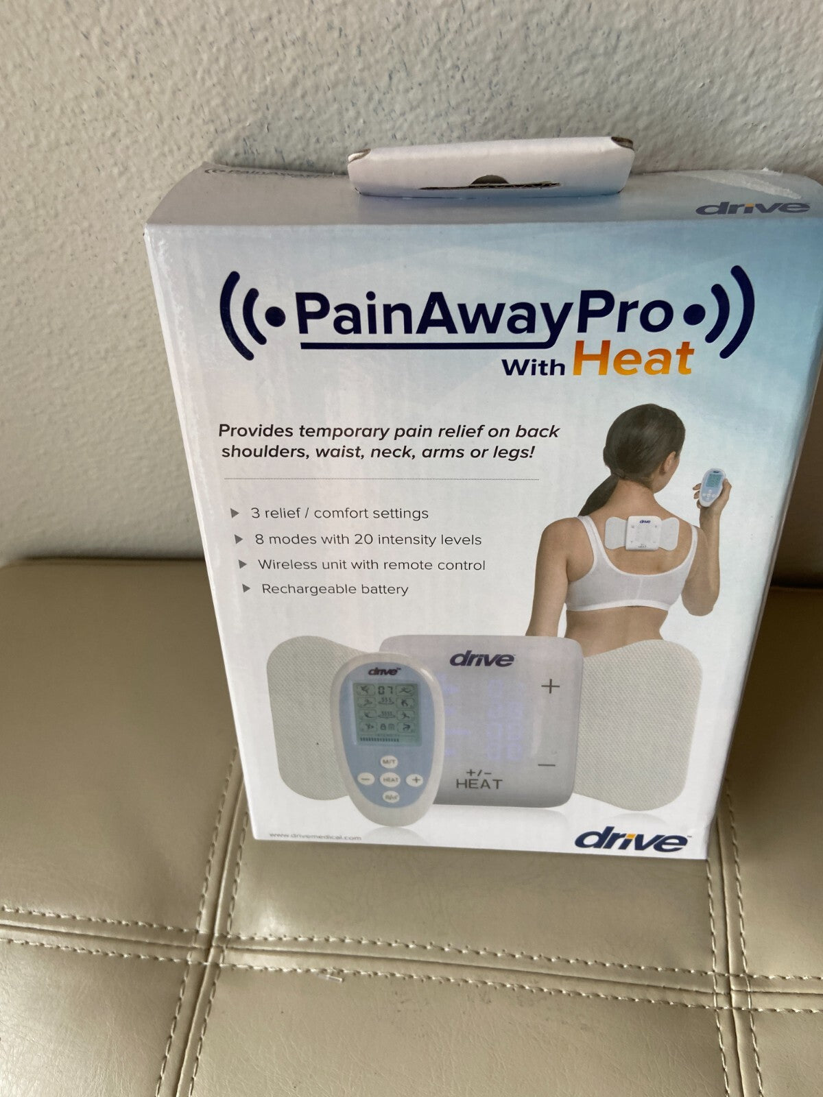 Painaway Pro Muscle Stimulator And Tens Unit With Heat Therapy - BeHope