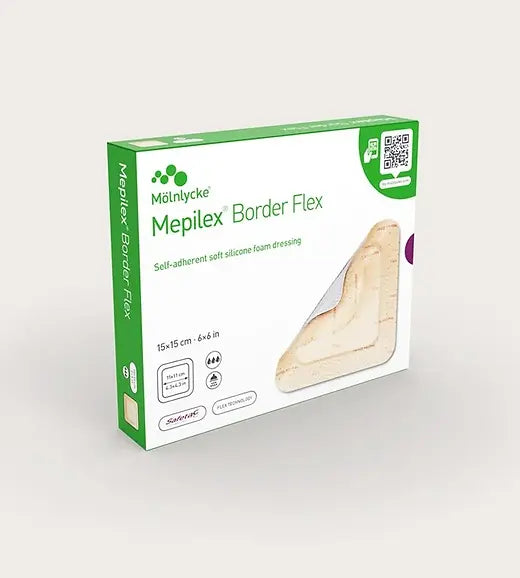 Mepilex Border Flex 10cm X 20cm With Safetac Technology - Behope