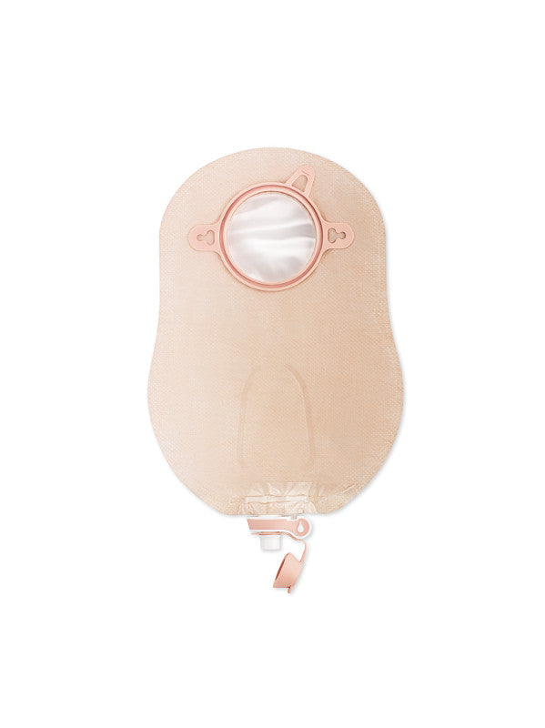 (Box of 10) Hollister New Image Urosotomy Pouches Enhanced Design Flange 2-1/4" (57mm), Beige 9" (23cm) - Box of 10