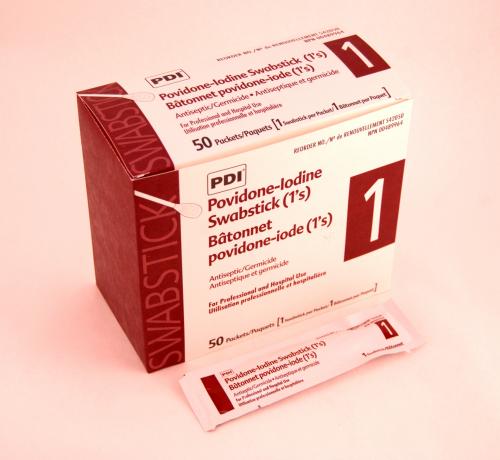 Povidone Iodine 10% Swab Sticks 3 Per Package Box/75 Each - BeHope