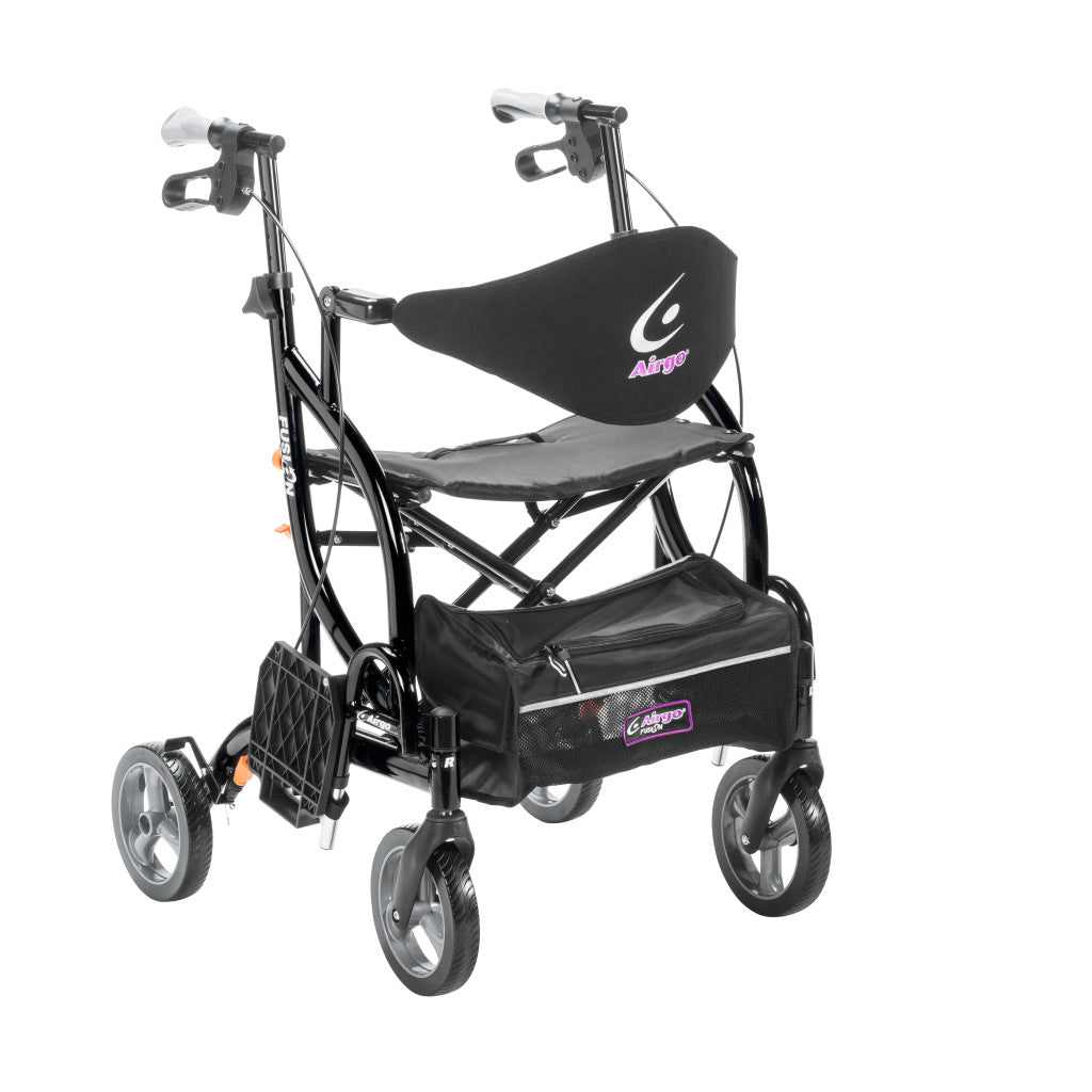 Airgo Fusion F23 Side-Folding Rollator & Transport Chair - BeHope