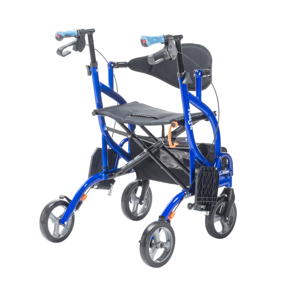 Airgo Fusion F23 Side-Folding Rollator & Transport Chair - BeHope