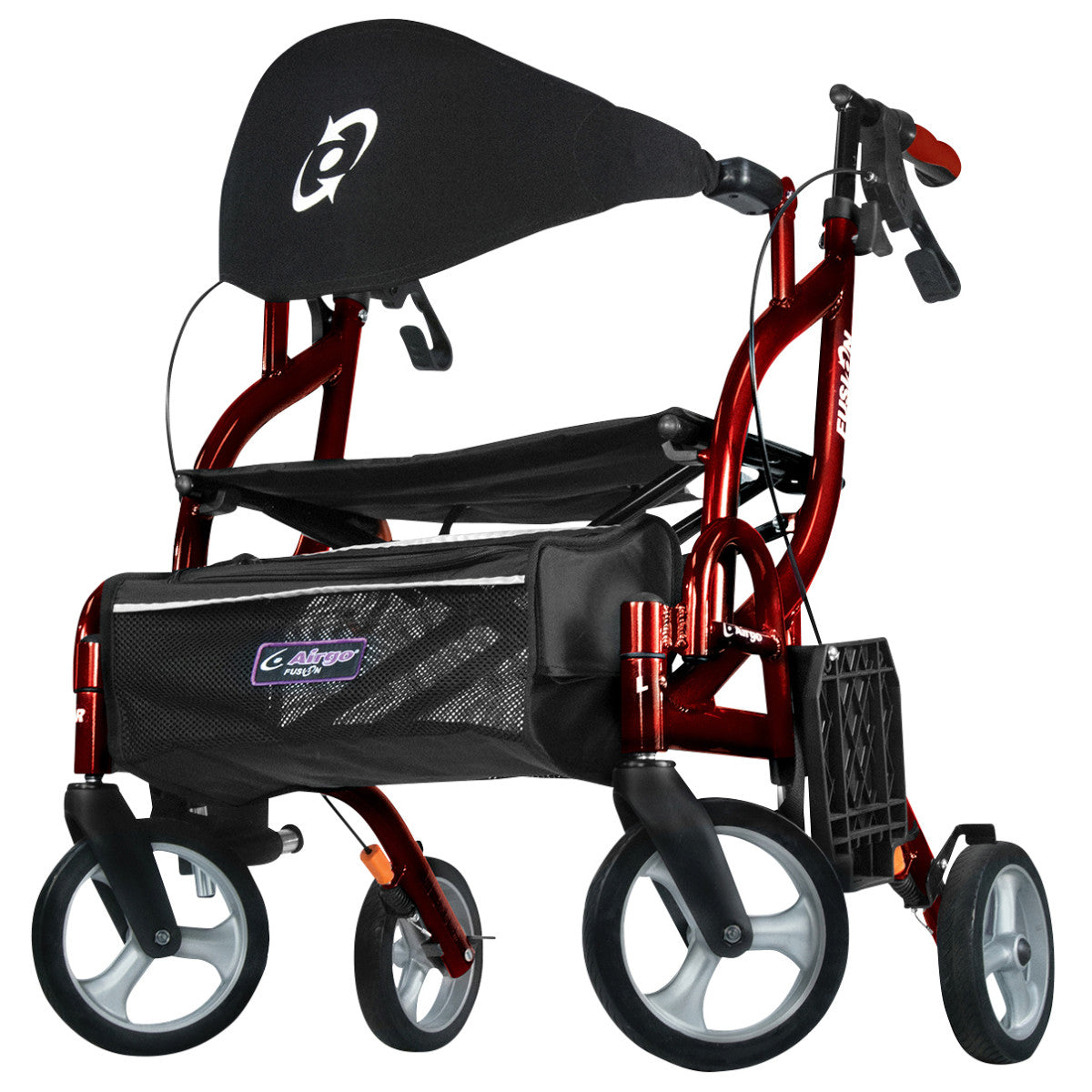 Airgo Fusion F18 Side-Folding Rollator & Transport Chair - BeHope