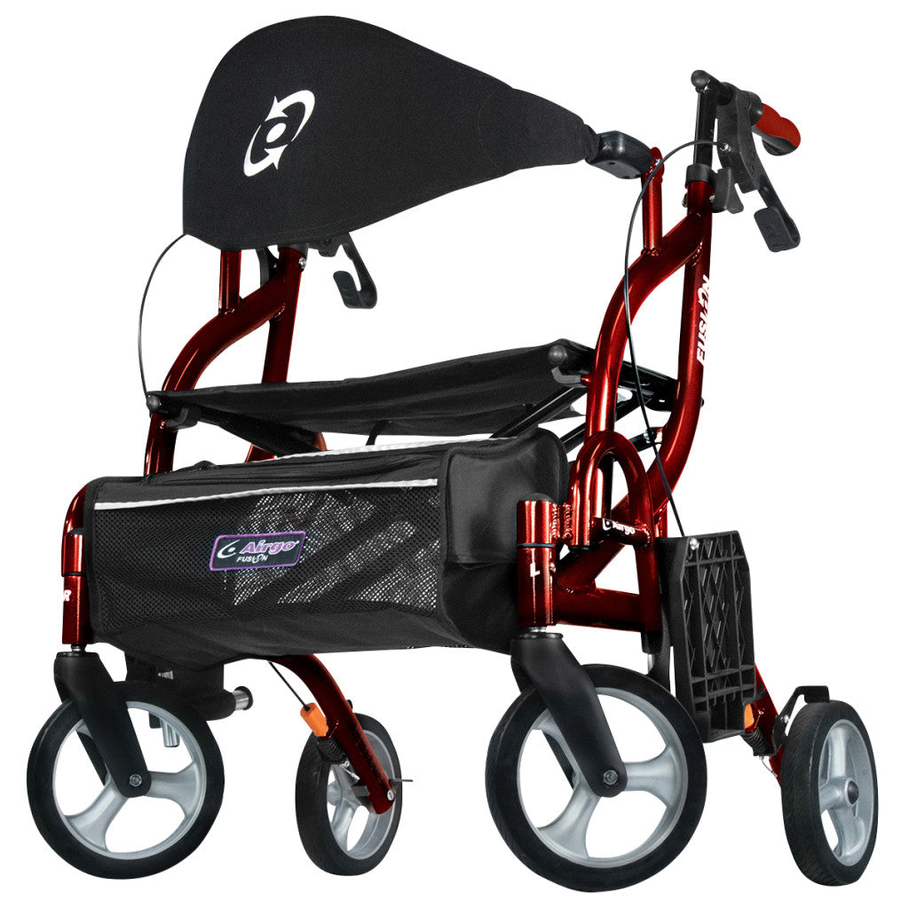 Airgo Fusion F18 Side-Folding Rollator & Transport Chair - BeHope
