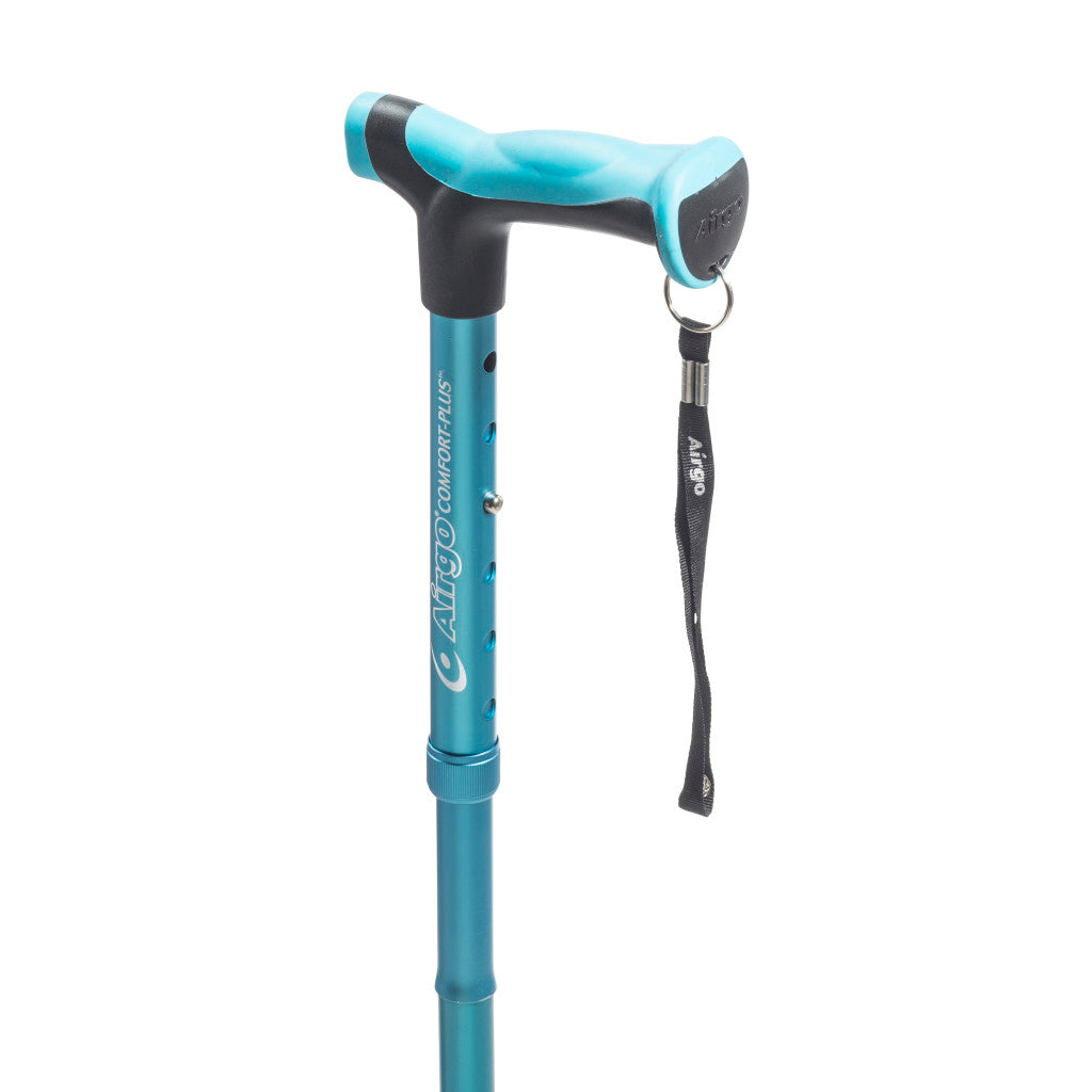 Airgo Comfort-Plus Aluminum Cane, Derby Handle - BeHope