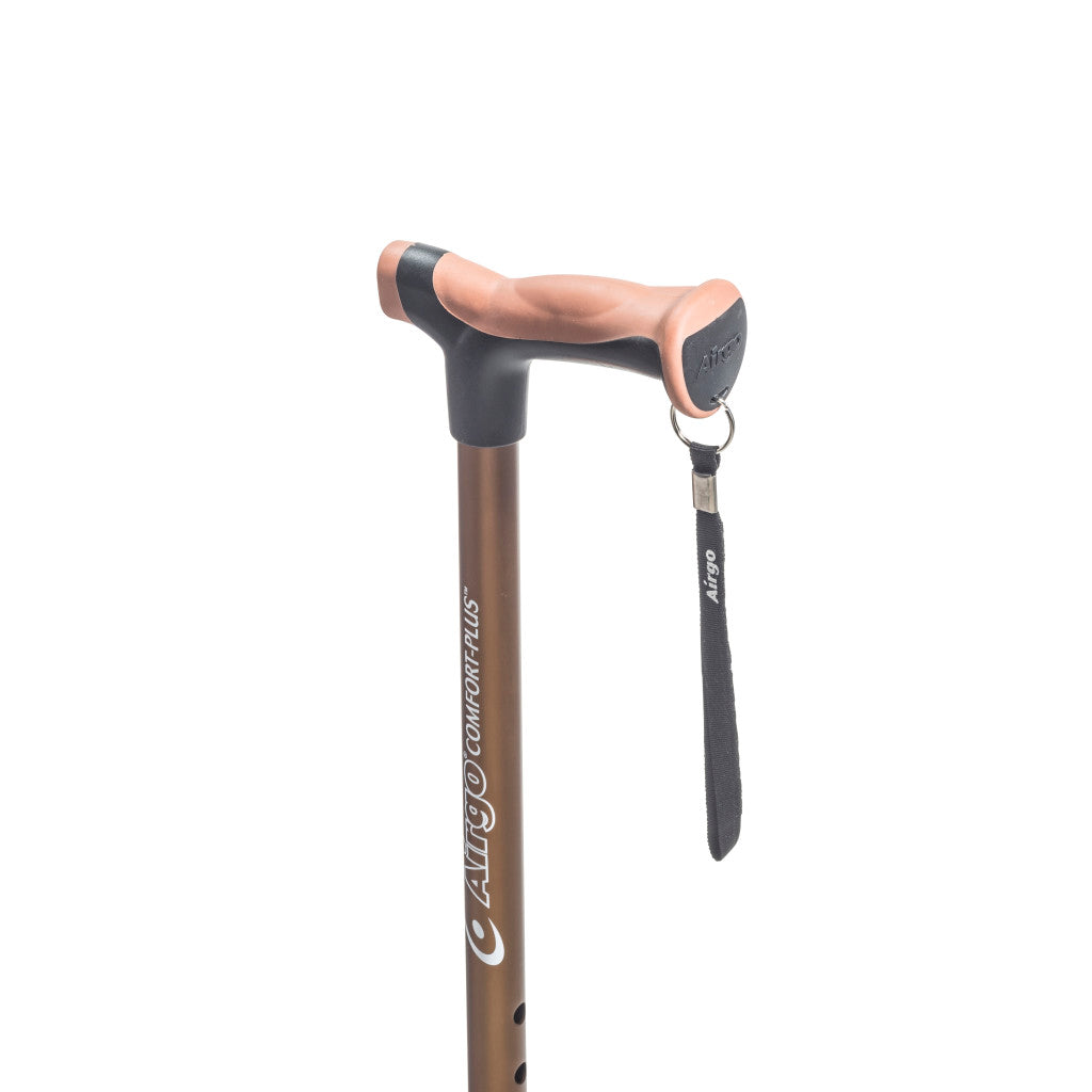 Airgo Comfort-Plus Aluminum Cane, Derby Handle - BeHope