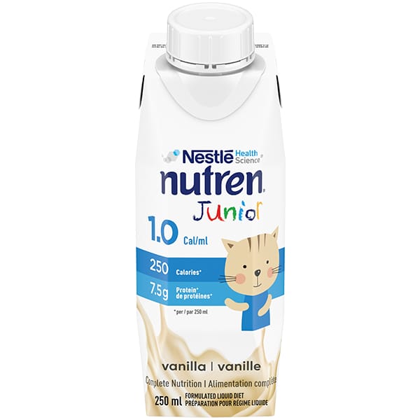 Nestlé Nutren Junior 1.0 Vanilla (250ml Tetra-pak, Case of 24) - BeHope