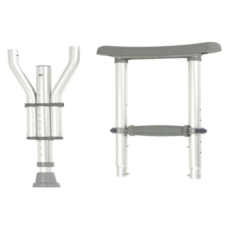 Knock Down Universal Aluminum Crutches, 1 Pair - BeHope