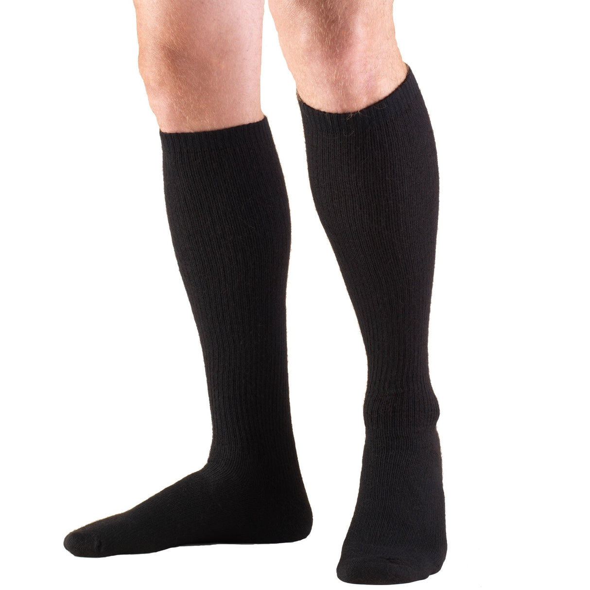 Pr/1 Trusoft Diabetic 8-15mmhg Knee-high Sock Large Men (10 1/2 - 12) Women (11 1/2 - 13) Black Late