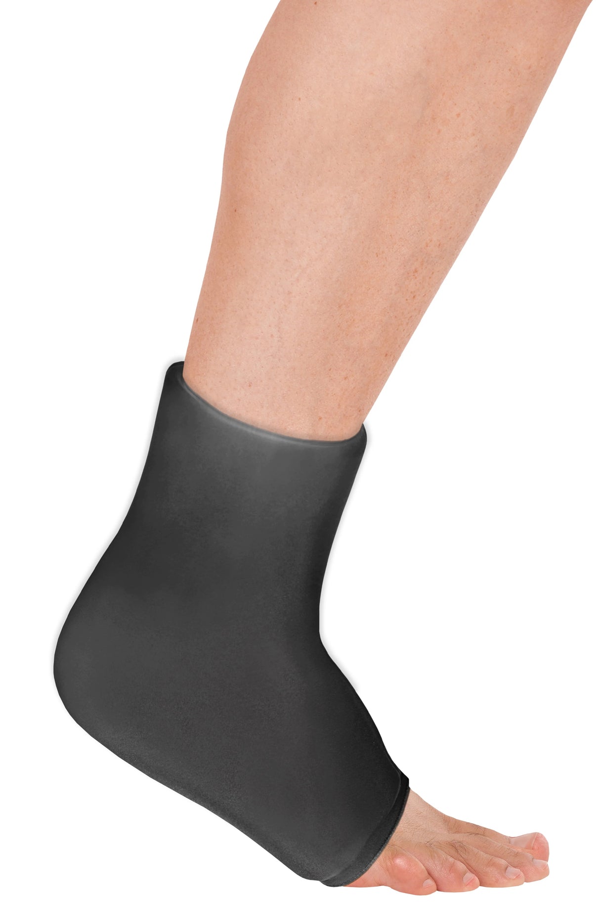 Ea/1 Otc Ankle Gel Sleeve, 360 Degree Hot/cold Compress Coverage, Black, One Size