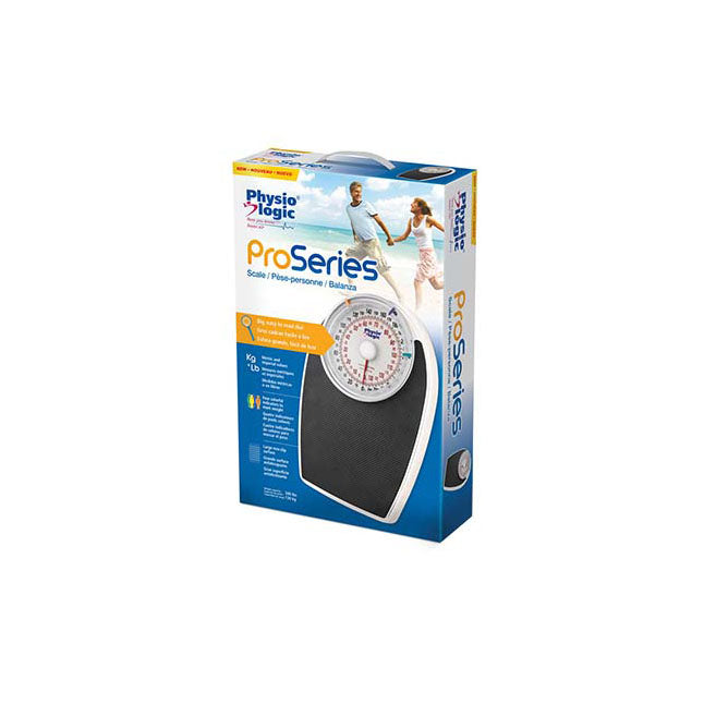 EA/1 PHYSIO LOGIC PROSERIES SCALE WHITE 300LBS NON-SLIP SURFACE LBS/KG TRACKS UP TO 4 USERS - BeHope