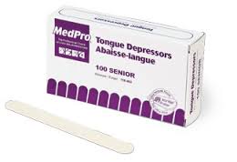 (Boîte de 100) Abaisse-langue Medpro Senior, bois