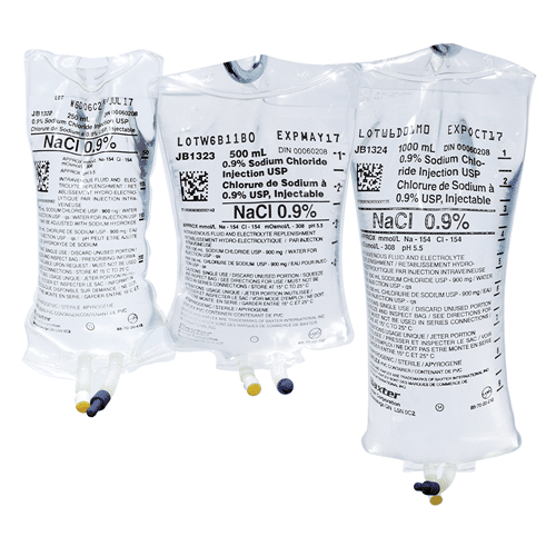 Normal Saline 0.9% Sodium Chloride 250ml Bag For Injection Usp - Case Of 30 - BeHope