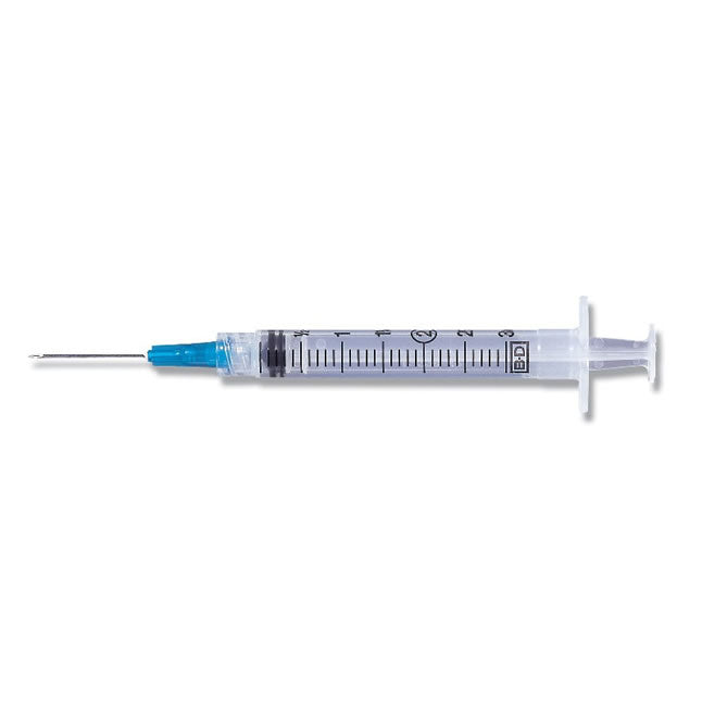 Bx/100 Conventional Syringe W/ Needle Combination 3ml Ll 25g X 1"