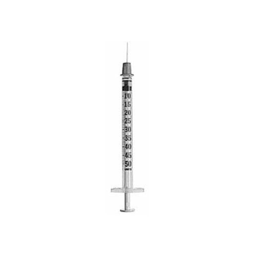 Bx/100 Microfine Lo-dose Insulin Syringe W/ Needle 0.5ml 28g X 0.5"