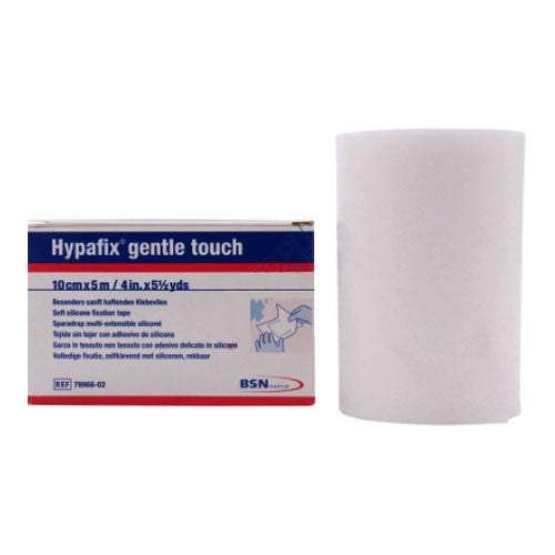 Hypafix Gentle Touch Non-woven Adhesive Fixation Sheet 10cm X 5m White Non-sterile - Box Of 1 - Behope