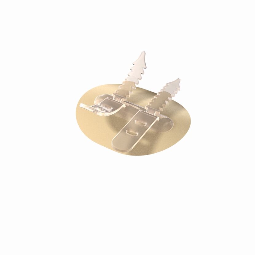 Bx/30 Low Profile Cathgrip Double Strap, Medium, Sterile, No Alcohol Wipe - Bilingual