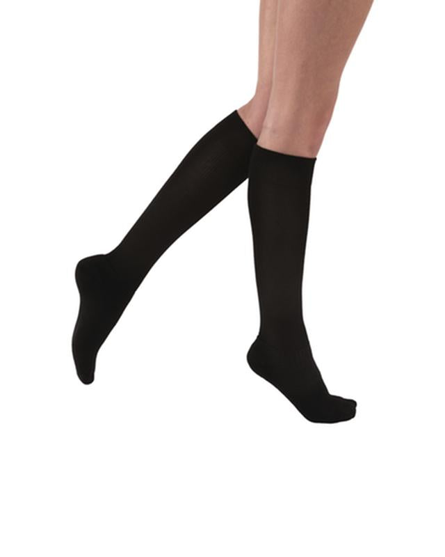 PR/1 JOBST ACTIVEWEAR 20-30MMHG KNEE-HIGH CLOSED-TOE COMPRESSION STOCKING MEDIUM BLACK UNISEX LATEX- - BeHope