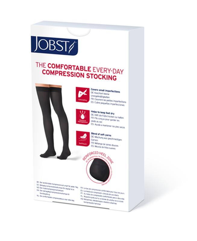 Jobst Opaque Women, Thigh High W/sil Dot Band, 30-40mmhg, Lg, Honey, Open Toemore Info... - BeHope