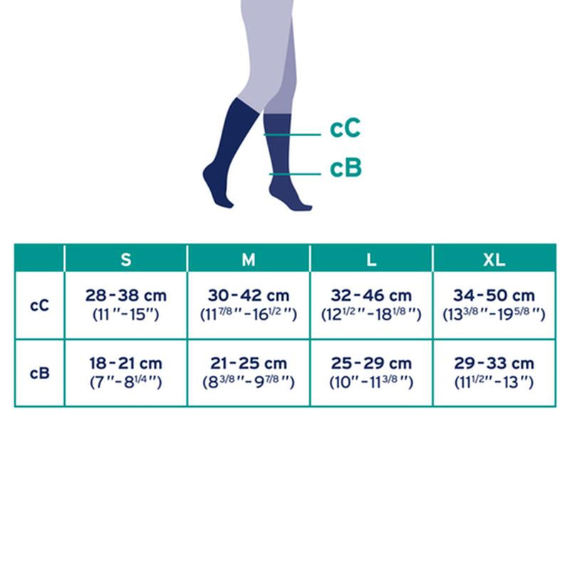 Jobst Sport Stocking Unisex, 15-20mmhg, Lg, Grey/black, Closed Toemore Info... - BeHope