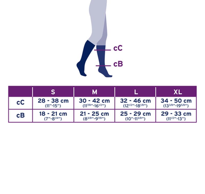 Jobst Sport Stocking Unisex, 15-20mmhg, Lg, Royal Blue/grey , Closed Toemore Info... - BeHope