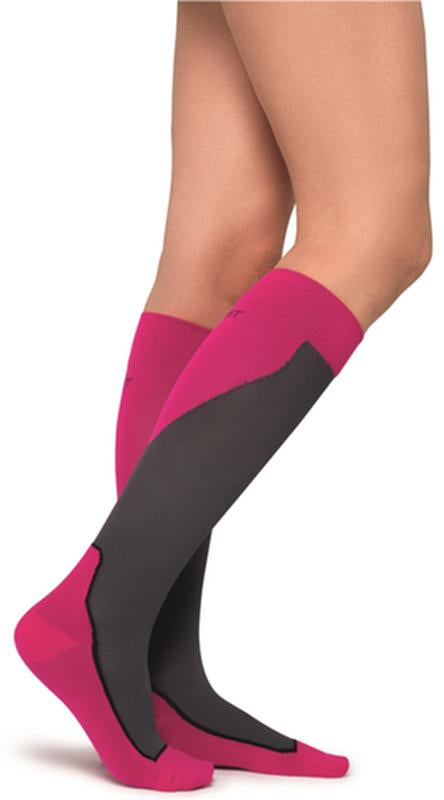 Jobst Sport Stocking Unisex, 15-20mmhg, Lg, Pink/grey , Closed Toemore Info... - BeHope