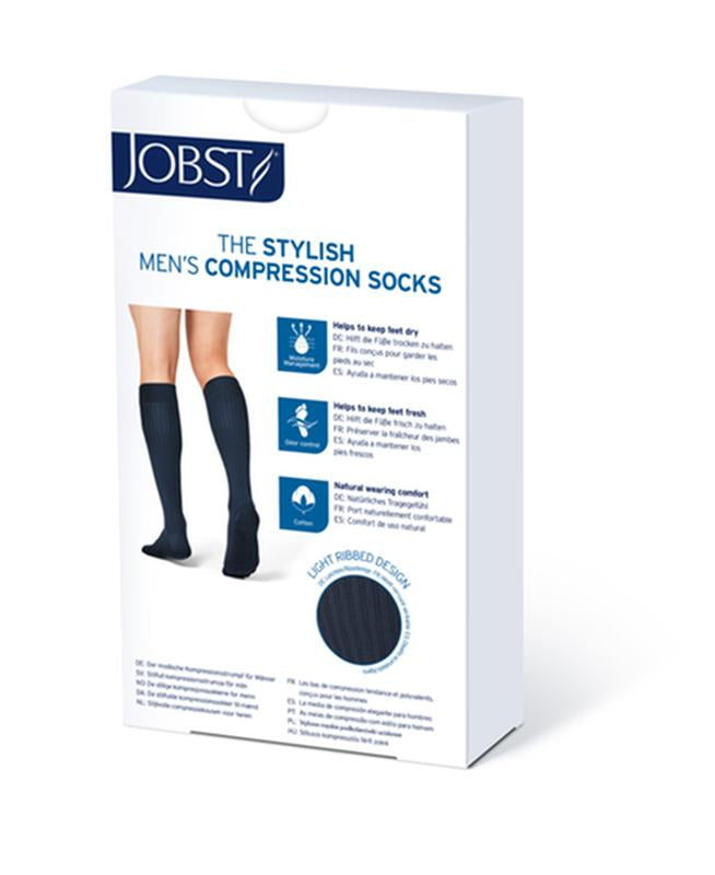 Jobst Ambition Soft Fit,  Men, Knee High, 15-20mmhg, 3 Regular, Black, Closed Toemore Info... - BeHope