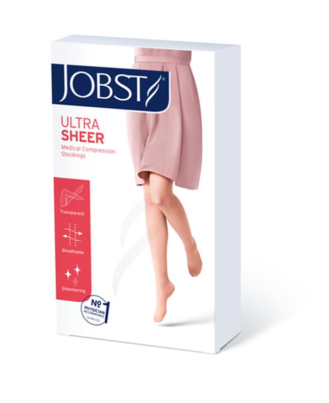 Jobst Ultrasheer 15-20mmhg Knee-high Closed-toe Softfit Compression Stocking Small Naturalmore Info... - BeHope