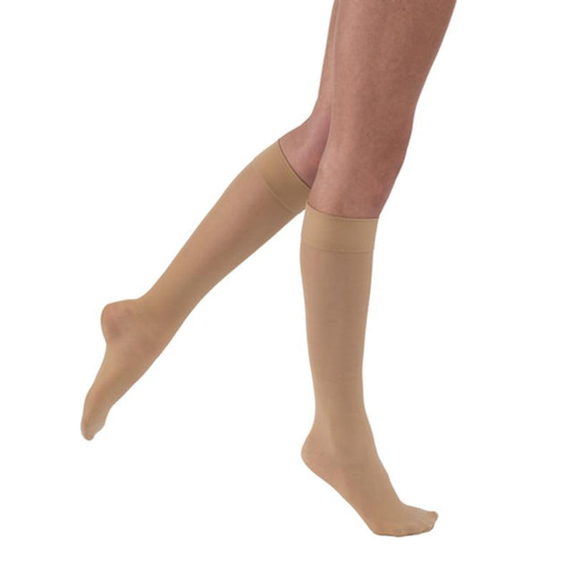 Jobst Ultrasheer 20-30mmhg Knee-high Closed-toe Softfit Compression Stocking Large Natural - Pair Of 1 - BeHope